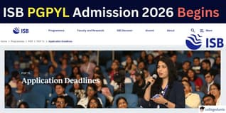 ISB PGPYL Admission 2026 Begins at isb.edu; Check Complete Schedule Here